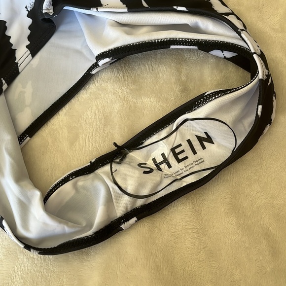 SHEIN - Tie Dye Cut Out One- Piece Swimsuit - Picture 4 of 7